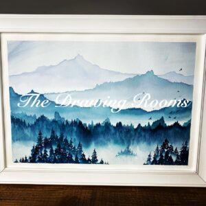 Original Painting - Misty Mountains A3