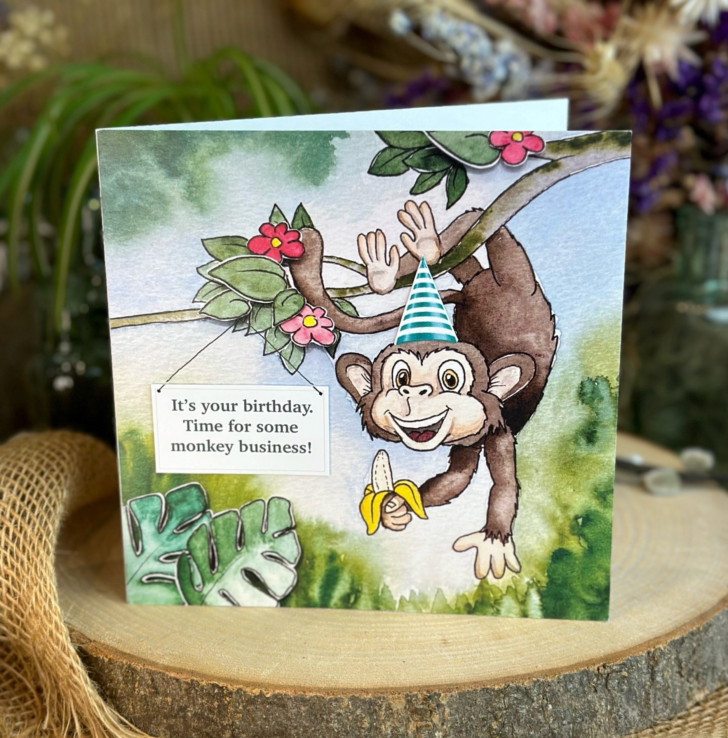Monkey Business card - The Drawing Rooms