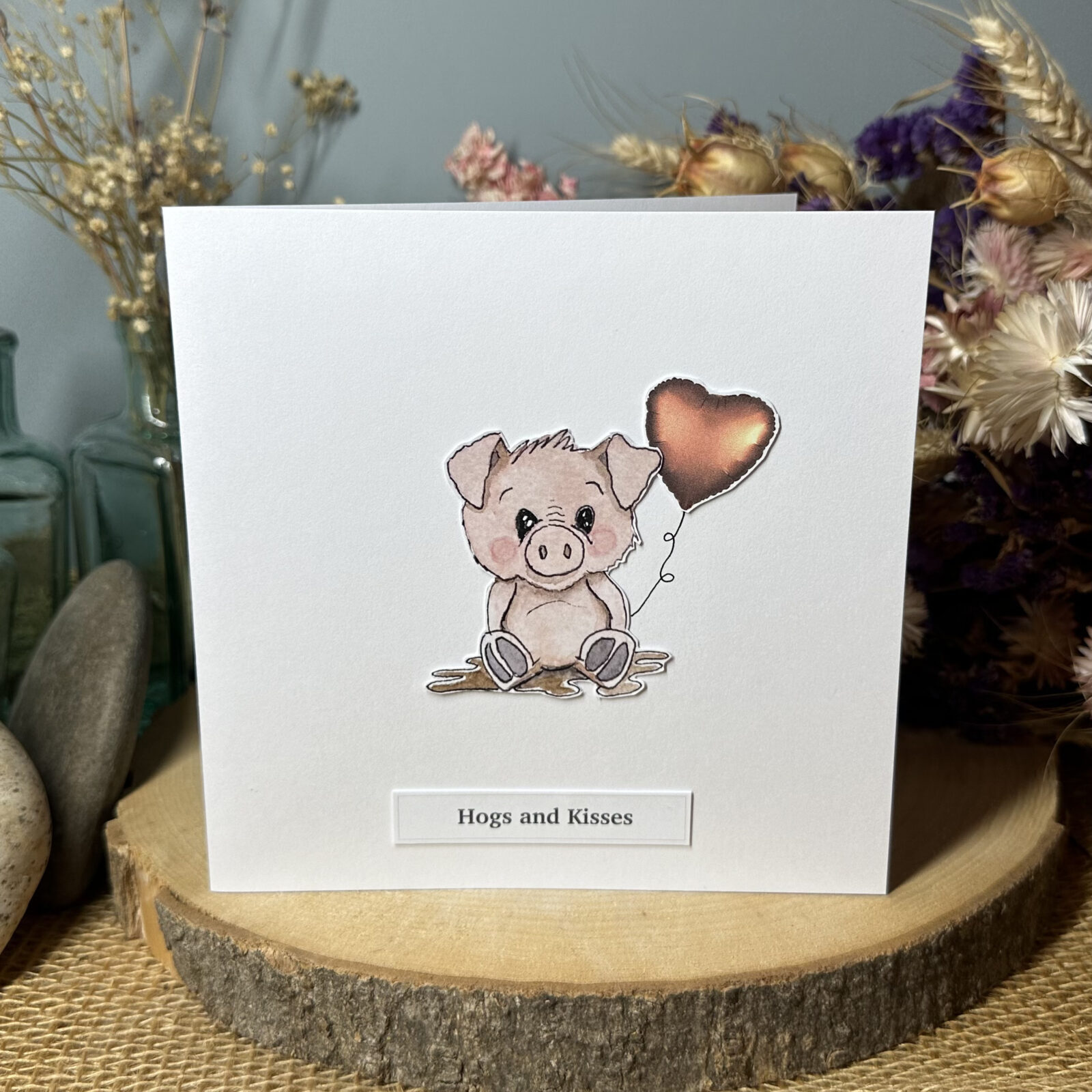 Hogs and Kisses card
