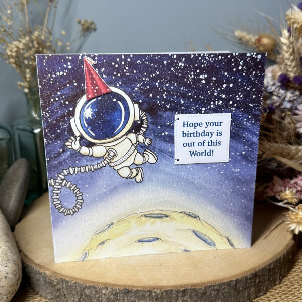 Birthday Astronaut card