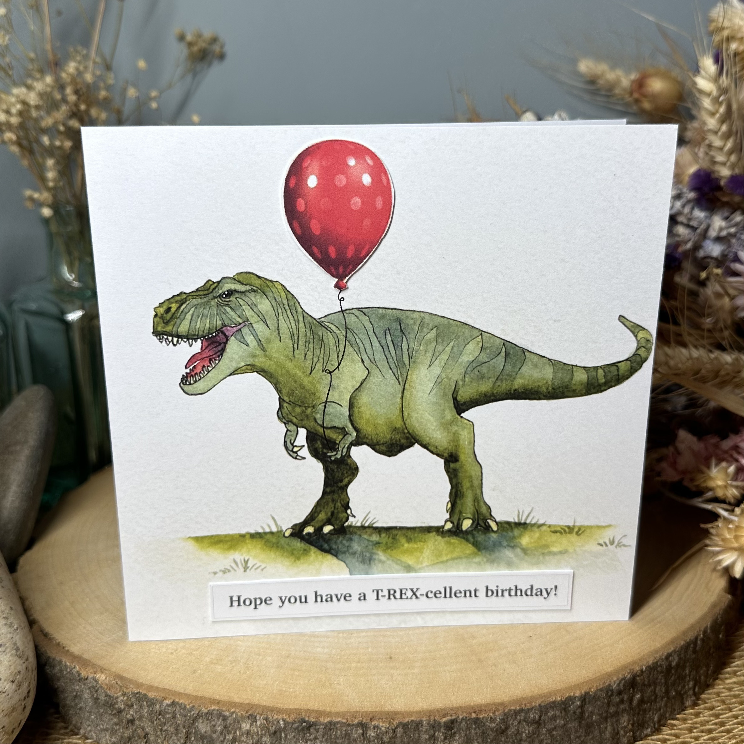 T-REX-cellent Birthday Card