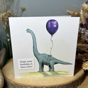 Dino-mite Diplodocus Birthday Card