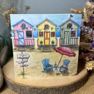 Beach Huts Card
