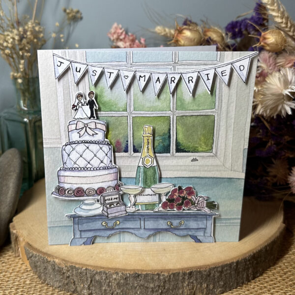 Wedding Champagne Table Card