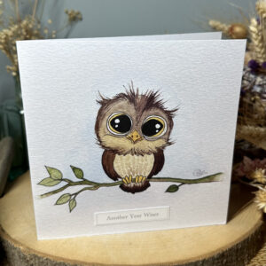 Another Year Wiser Owl Card