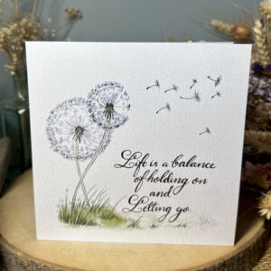 Life is a balance card