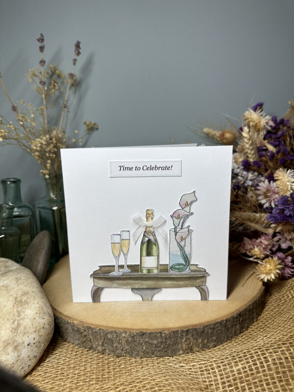 Champagne Celebration Table Card