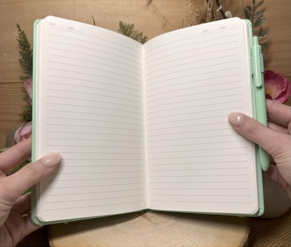 A5 notebook lined inside pages