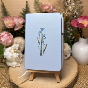 A6 Lined Notebook Lavender on Lilac